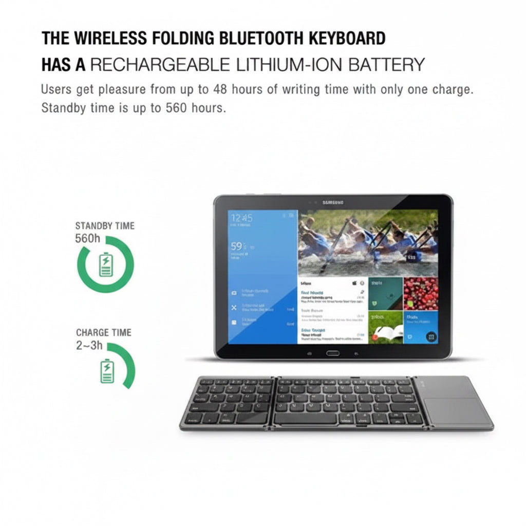 FoldFlow Portable Keyboard